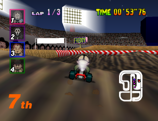 Slasher Kart 64 Cartridge Game For Nintendo 64 N64 NTSC U C US