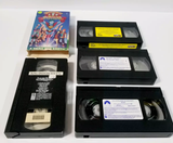 VHS lot of 4: SpongeBob Square Pants, Captain Planet, The Wild West C.O.W. Boys