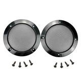 4.88" Arcade Speaker Grills – Pair (Metal Mesh w/ ABS Ring)