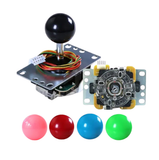 Original Sanwa JLF-TP-8YT Arcade Joystick – Premium Round Top Ball Handle