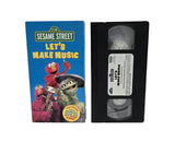 Sesame Street Let's Make Music VHS Tape (2000)