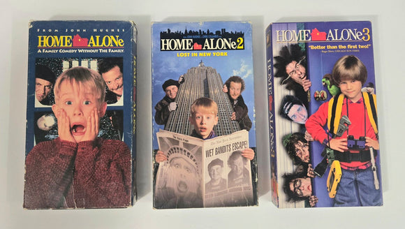 Home Alone  1 , 2  & 3 (VHS Tape Lot)