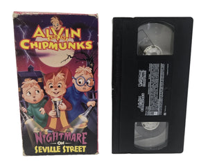 Alvin and the Chipmunks Nightmare on Seville Street VHS Tape (1996)