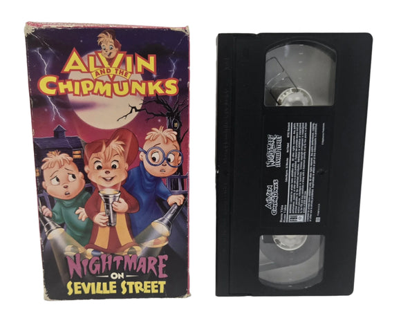 Alvin and the Chipmunks Nightmare on Seville Street VHS Tape (1996)