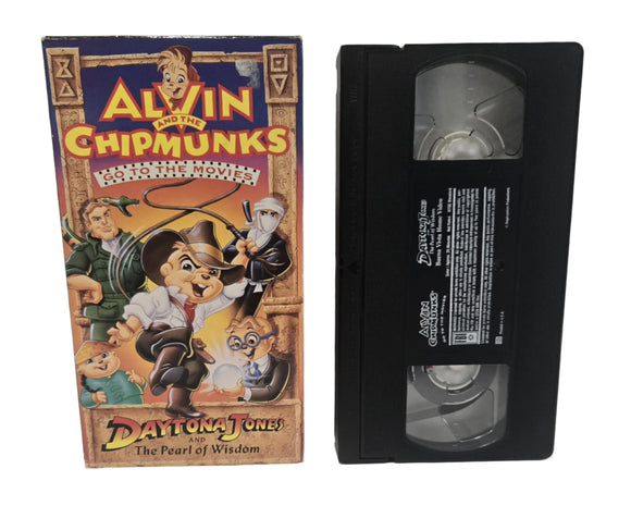 Alvin and the Chipmunks Daytona Jones VHS Tape and The Pearl of Wisdom (1995)