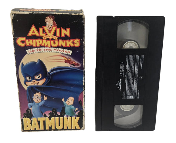 Alvin and the Chipmunks Batmunk VHS Tape (1992)