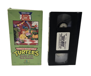 Teenage Mutant Ninja Turtles Invasion of the Turtle Snatchers VHS Tape (1990)