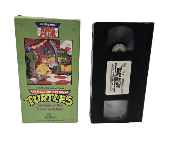 Teenage Mutant Ninja Turtles Invasion of the Turtle Snatchers VHS Tape (1990)
