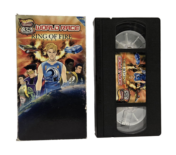 Hot Wheels Highway 35 World Racer King of Fire Episode One VHS Tape (2002)
