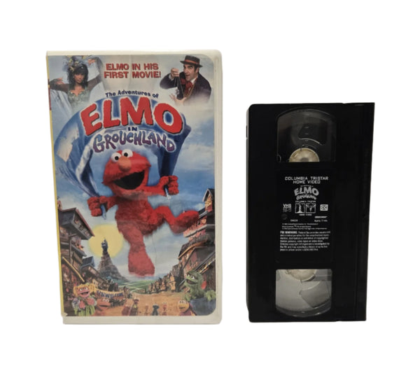 The Adventures of Elmo in Grouchland Clamshell VHS Tape (1999