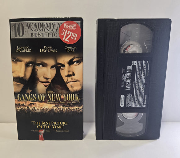 Gangs of New York VHS Tape (2003)