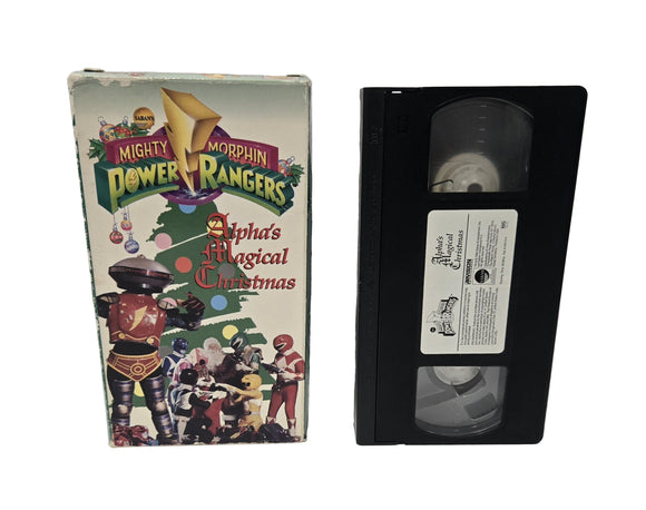 Mighty Morphin Power Rangers Alpha's Magical Christmas VHS Tape (1994)