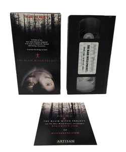The Blair Witch Project VHS Tape with Promotional Insert (1999)