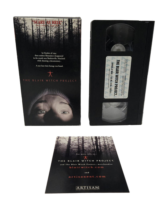The Blair Witch Project VHS Tape with Promotional Insert (1999)