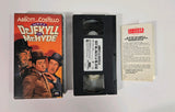 Abbott and Costello Meet Dr. Jekyll and Mr. Hyde VHS Tape, 1991 with Promo Paper