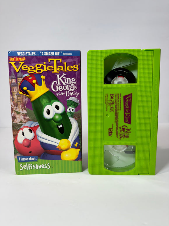 Veggie Tales King George and the Ducky VHS Tape (2000)