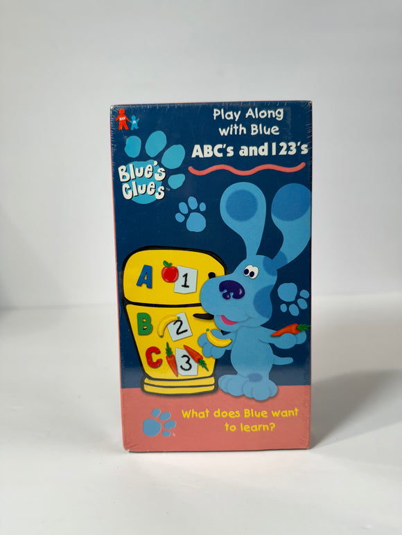 Blue's Clues Play Along with Blue VHS Tape Sealed (1999)