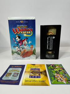 Animaniacs Wakko's Wish VHS Tape with Pack in Promo (1999)