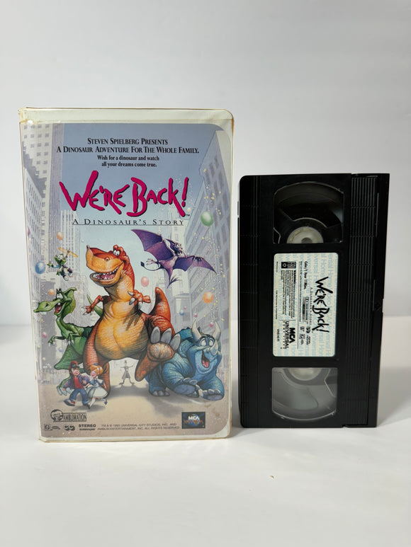 We're Back! A Dinosaur's Story VHS Tape (1993)