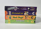 VHS lot of 4 Rugrats All Growed Up, Dora Meet Diego!, Care Bears & Veggie Tales