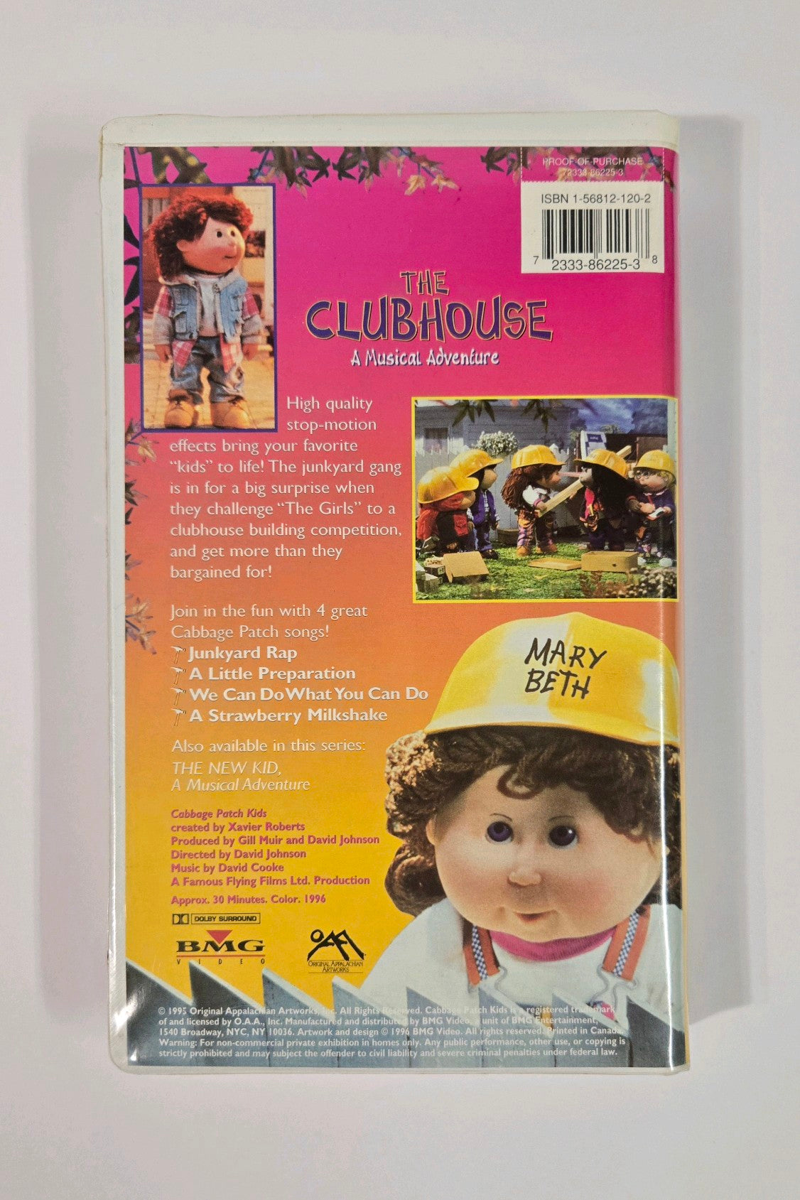 Cabbage Patch Kids - The Clubhouse, A Musical Adventure (VHS