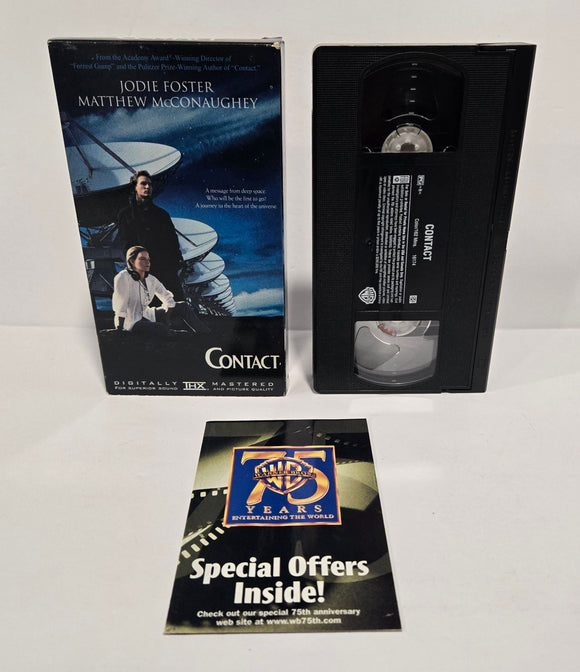 Contact VHS Tape with Promotional Paper (1998)