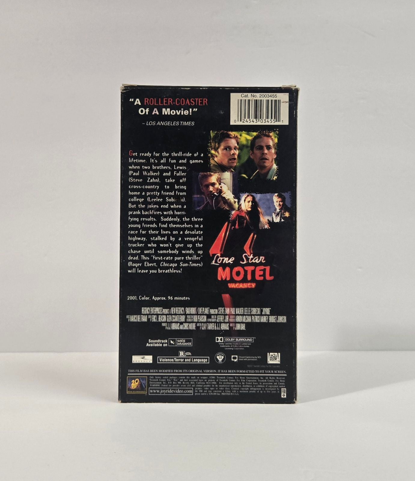 Joy Ride VHS Tape (2001) – Geek Guilt