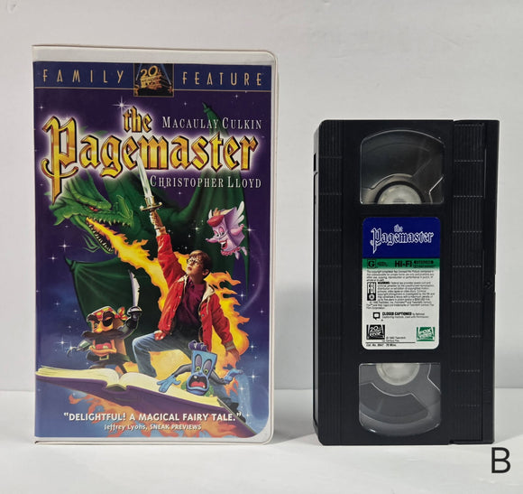 The Pagemaster VHS Tape Clamshell (1995)