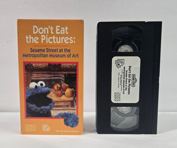 Sesame Street Don't Eat the Pictures VHS Tape (1987)