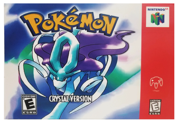Display Box for Pokémon Crystal Version For Nintendo 64 N64 NTSC-U