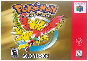 Display Box for Pokémon Gold Version For Nintendo 64 N64 NTSC-U/C US