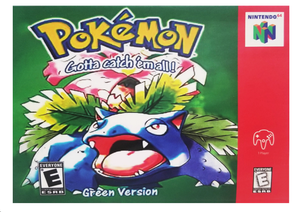 Display Box for Pokémon Green Version For Nintendo 64 N64 NTSC-U/C US