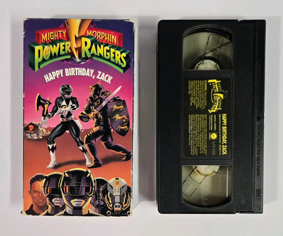 Mighty Morphin Power Rangers, Happy Birthday Zack (VHS Tape) 1993