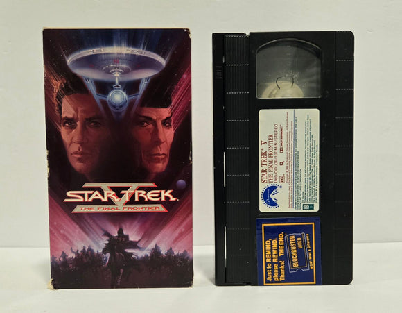 Star Trek V: The Final Frontier VHS Tape (1988)