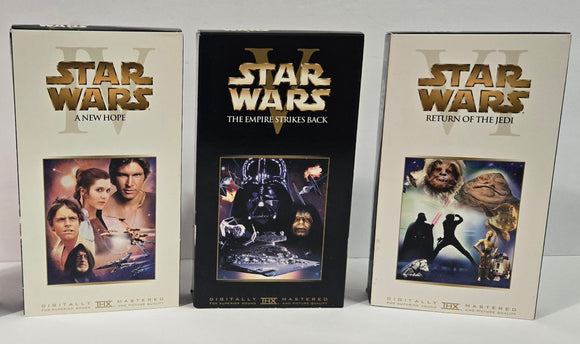 Star Wars Bundle VHS Tapes Episodes IV, V, & VI