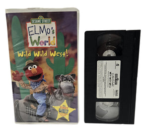 Elmo's World Wild Wild West! Clamshell VHS Tape (2001)
