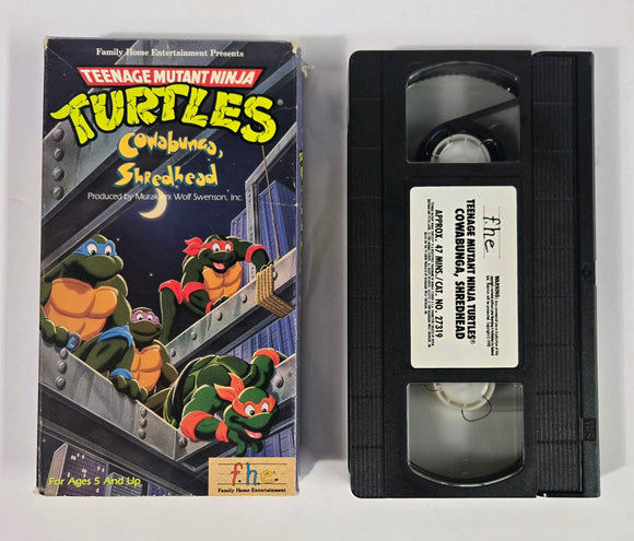 Teenage Mutant Ninja Turtles: Cowabunga, Shredhead (VHS Tape) 1989 TMNT