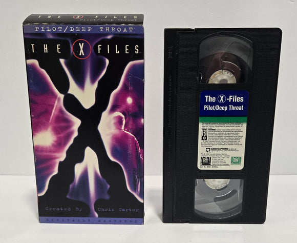 The X Files Pilot/Deep Throat VHS Tape (1996)