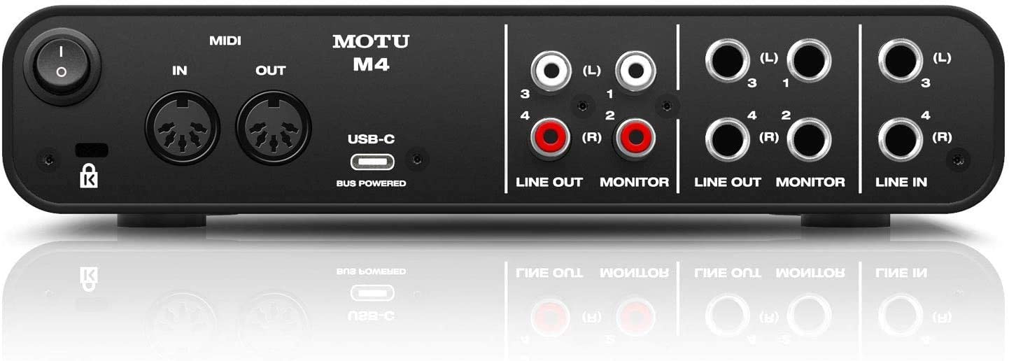 MOTU M4 4x4 USB-C Audio Interface – Geek Guilt