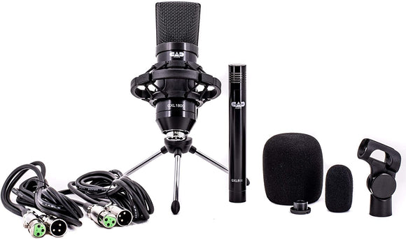 CAD GXL1800 & GXL800 Microphone Pack - Perfect for Studio, Podcasting & Streaming