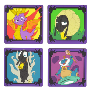 OFFICIAL SPYRO THE DRAGON SILICONE COASTERS (4 PACK)