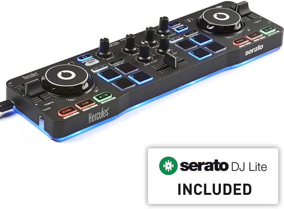 Hercules DJControl Starlight Pocket USB DJ Controller with Serato DJ Lite