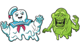 Pin Kings Ghostbusters Enamel Pin Badge Set 1.4 – Stay Puft and Slimer